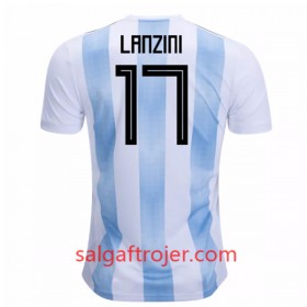 Argentina Fodboldtrøjer Lanzini 17 Hjemmebanesæt VM 2018